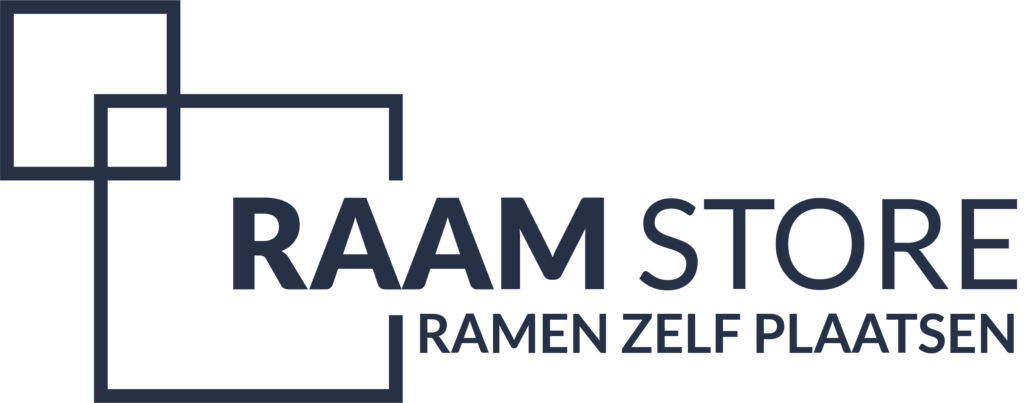 Raamstore blauw