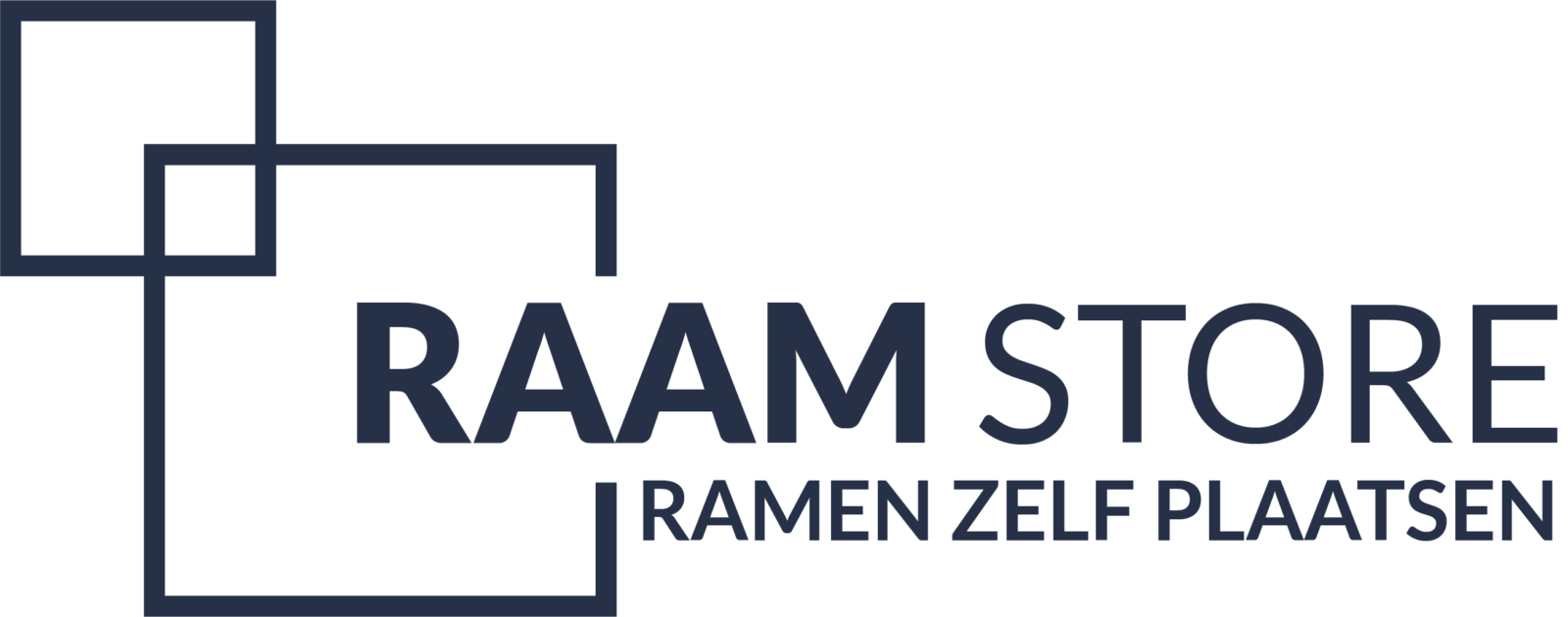 Raamstore blauw